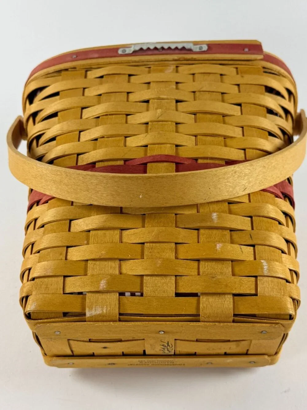 Longaberger Christmas Collection 1998 Glad Tidings Basket W/ Liner & Protector